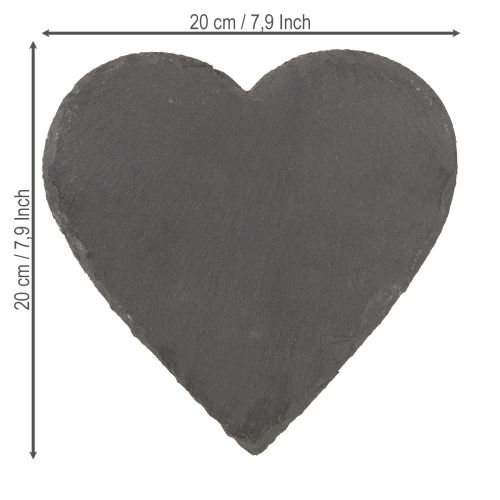 položky Břidlicový talíř dekorativní srdce břidlicové břidlicové srdce 20cm 1 ks