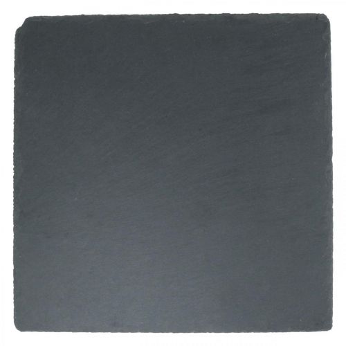 položky Břidlicový talíř čtvercový, dekorativní tác přírodní kámen 25×25cm 2ks