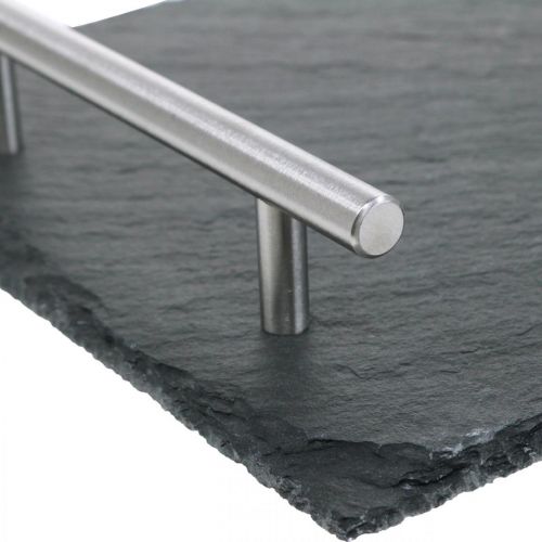 Floristik24 Břidlicový talíř s uchy, ozdobný tác, servírovací talíř 30x20cm