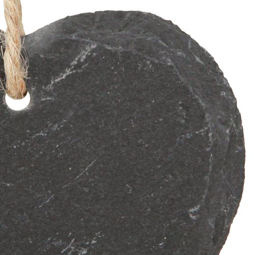 položky Břidlicová tabule malé srdce na zavěšení černé 7,5cm 6ks