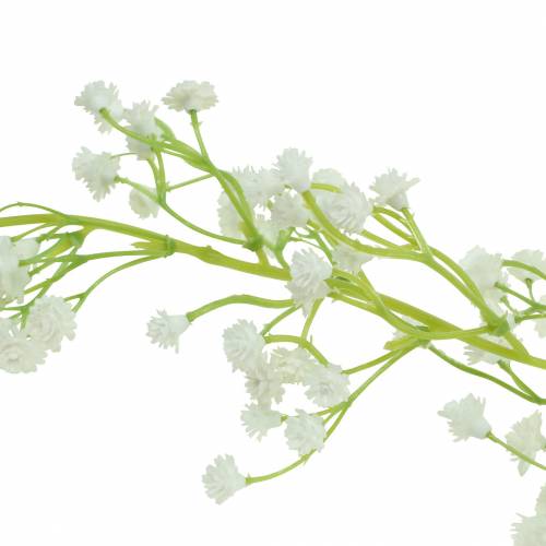 Floristik24 Svatební dekorace girlanda gypsophila s očky bílá 180cm