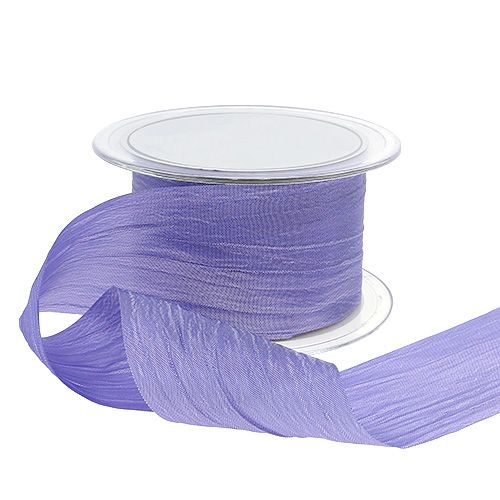 Floristik24 Stuha Lilac Crash 50mm 20m