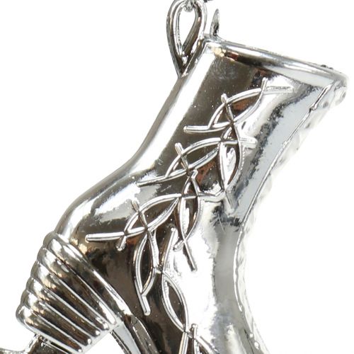 Floristik24 Lední brusle stříbrné 10cm 16 ks