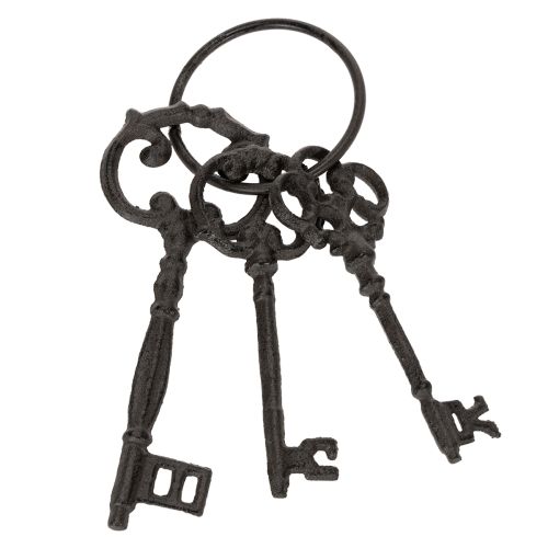 Floristik24 Dekorativní přívěsek na klíče, design starožitných klíčů, jako nostalgický doplněk do domácnosti, 27 cm