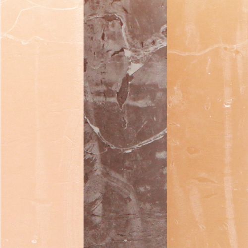 Floristik24 Svíčky úzký sloup v hnědé 3 barvy 50x100mm 12 ks