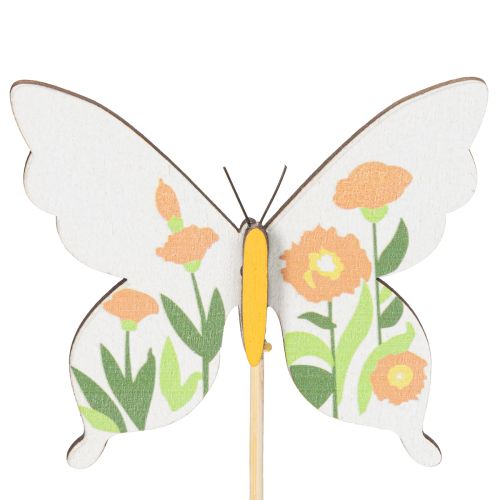 položky Kůlky ve tvaru motýla, ideální jako poutače do zahrady nebo květináče, 29 cm, 12 kusů