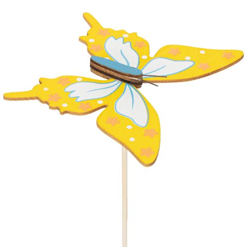 položky Trsátka na květiny, tvořivé potřeby, motiv motýla na zdobení dárkového balení, 28,5 cm, 12 kusů