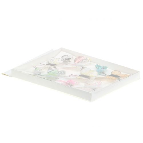 Floristik24 Deco motýl na klipu tříděný 5cm - 8cm 10ks