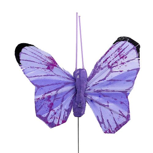 položky Motýl 5cm růžovo-lila zadek. 24 ks