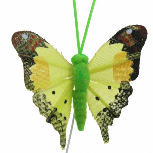 položky Ozdobný motýl s drátem tříděný 5cm 24ks