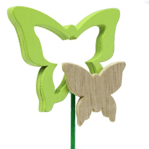 Floristik24 Ozdobná zátka motýl různé barvy V24cm 24 ks