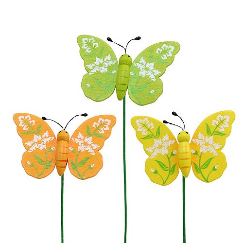 položky Motýl rozmanitý 6cm L25cm 15ks