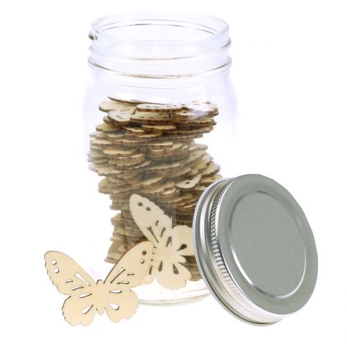 Floristik24 Motýlí dřevo ve skle 60p