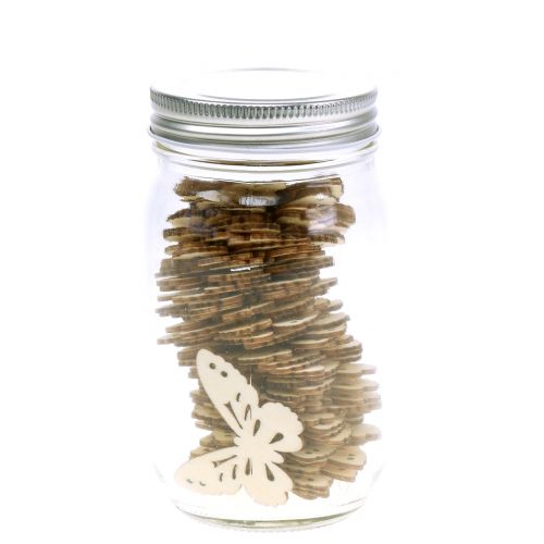 Floristik24 Motýlí dřevo ve skle 60p