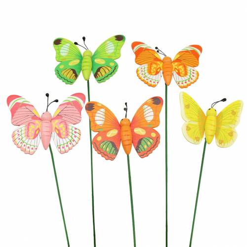 položky Květinový špunt motýlí dřevo tříděný 7,5cm 16ks