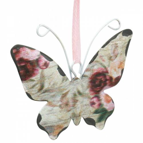 položky Motýl na zavěšení kovový deko věšák 7cm jarní dekorace 12ks
