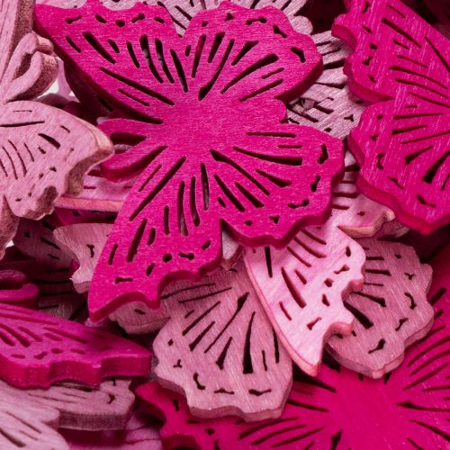 položky Dekorativní motýlí prvky pro jarní aranžmá na stůl a do misek, 4 cm, 72 kusů