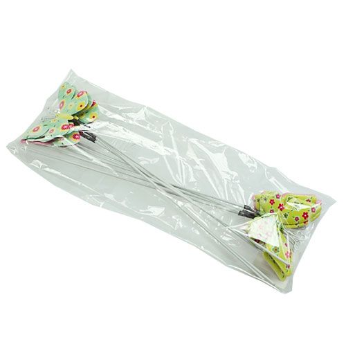 Floristik24 Motýlci s drátěnou plechovkou barevní 6cmx5cm L24cm