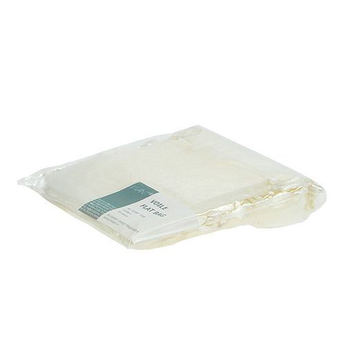Floristik24 Sáček na šperky z krémové organzy 12x9cm 10p
