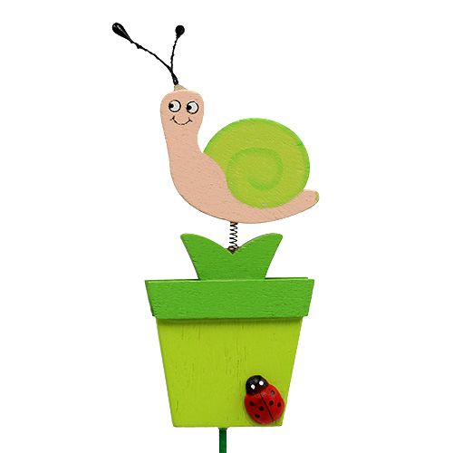 Floristik24 Šnek v květináči 8,5cm L 28cm 16 ks