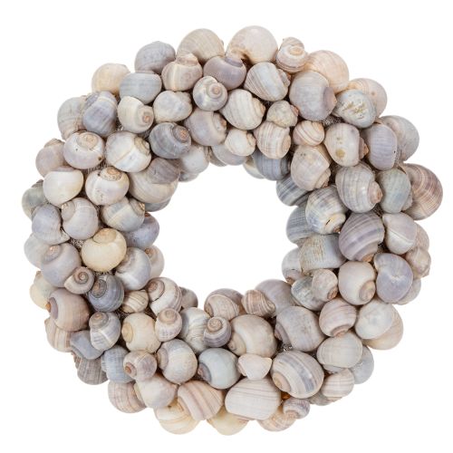 Floristik24 Šnečí věnec k zavěšení, dekorativní věnec, námořní styl, Nathai, Ø35cm