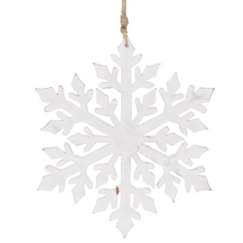 Velká dekorativní sněhová vločka, závěsná dekorace, 30 cm | Floristik24.cz