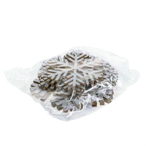 položky Vločka stříbrná na zavěšení Ø8cm - Ø12cm 9 ks