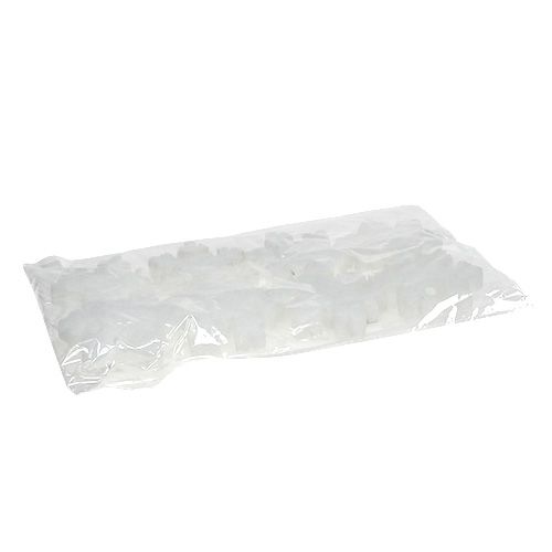 Floristik24 Vločka bílá 7cm 8ks