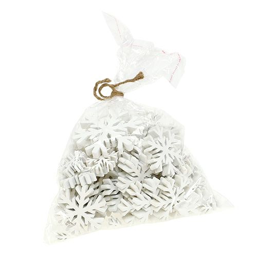 Floristik24 Vločky bílé mix 3cm - 7cm 48 ks