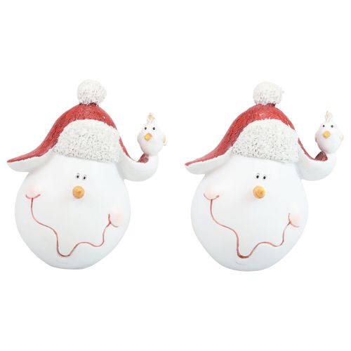 položky Stolní dekorace Vánoční dekorace sněhulák s kloboukem V13cm 2ks