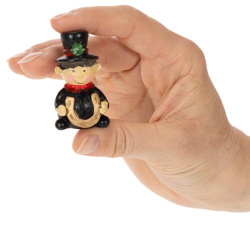 Figurka kominíka s amuletem k nalepení, 5 cm, 6 dílků | Floristik24.cz