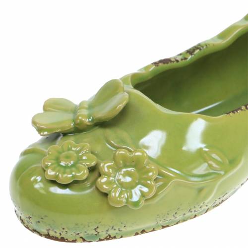položky Planter dámská bota keramická zelená 24cm