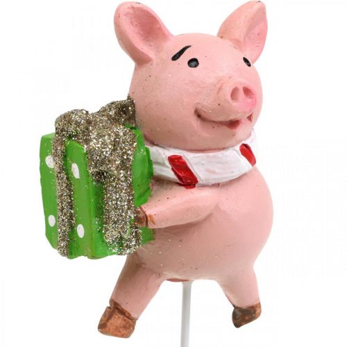 položky Deco prasátko Christmas lucky pig flower plug 4ks