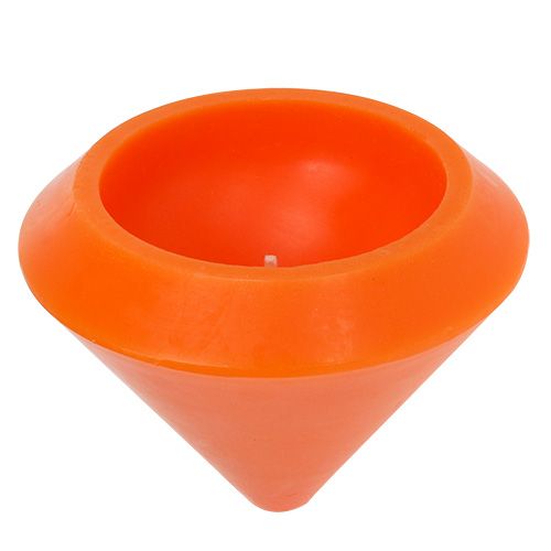 Floristik24 Plovoucí svíčka v oranžové Ø16cm