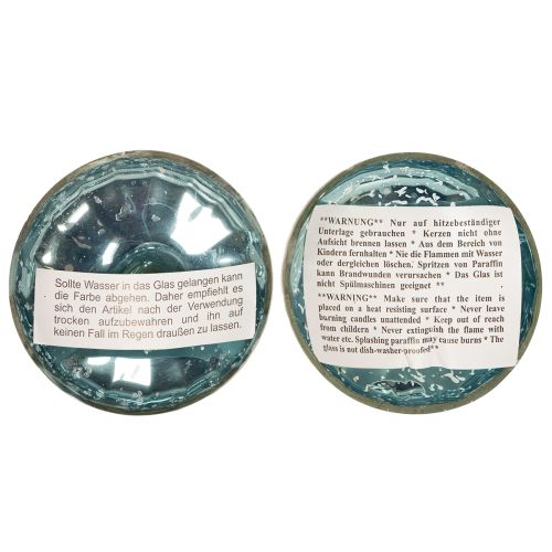 položky Skleněný plovoucí svícen na čajové svíčky pro elegantní akcenty v každé místnosti, 10 cm, 2 kusy