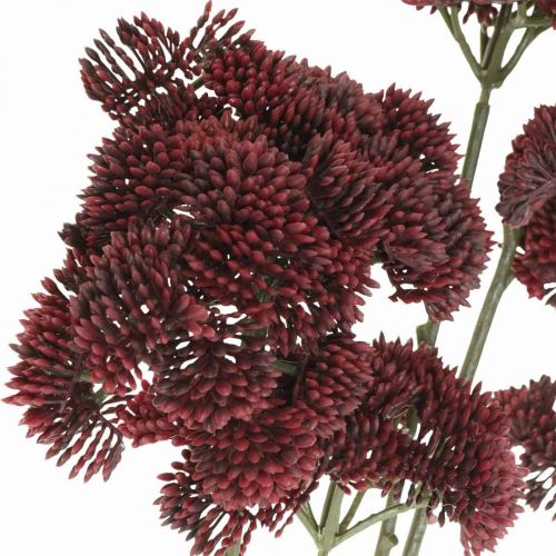 Floristik24 Sedum umělý červený rozchodník podzimní dekorace 70cm 3ks