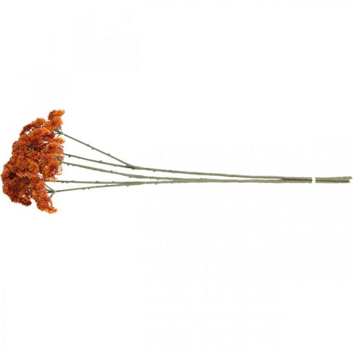Floristik24 Sedum umělý rozchodník oranžová podzimní dekorace 70cm 3ks