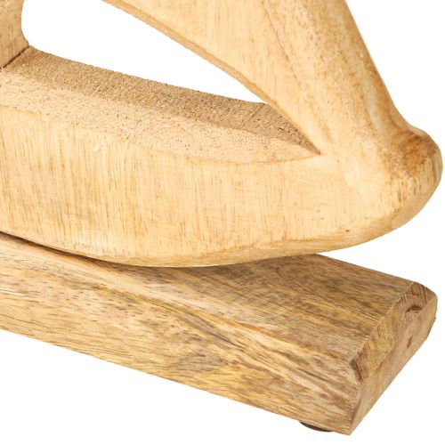 položky Plachetnice Dřevo na podstavci Přírodní dekorace na stůl Námořní H42cm