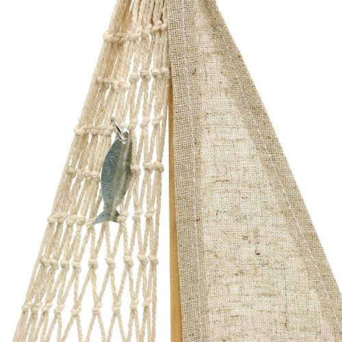Floristik24 Dřevěná plachetnice na ozdobu 25cm x 43cm