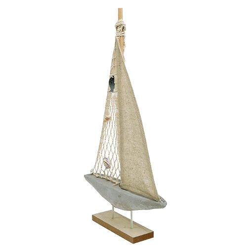 Floristik24 Dřevěná plachetnice na ozdobu 25cm x 43cm