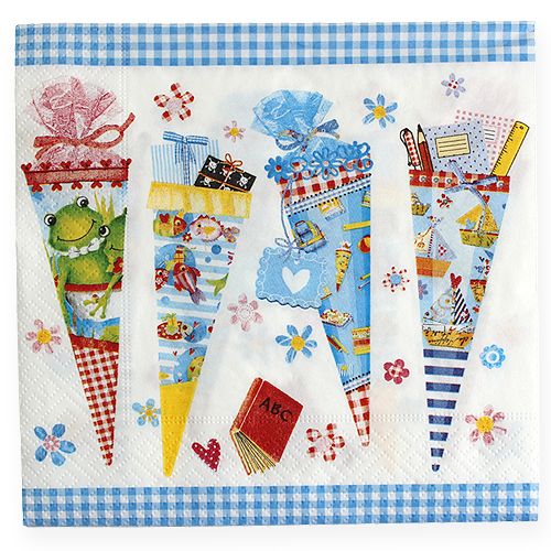 Floristik24 Ubrousky s motivem cukrové šišky 33x33cm