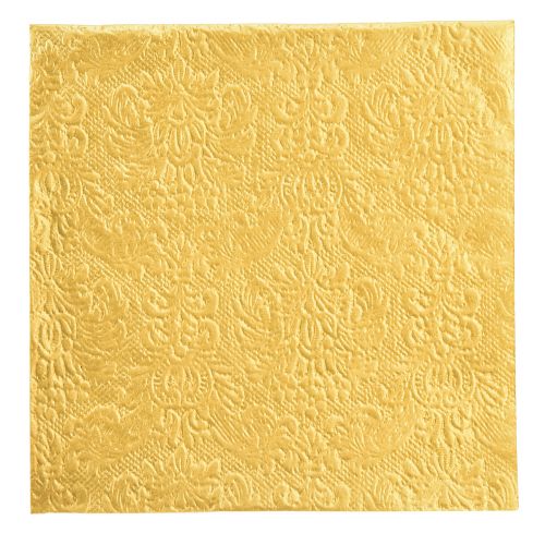 položky Ubrousky zlaté s raženými ornamenty 33x33cm 15 ks