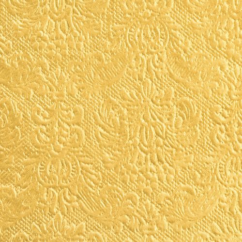 položky Ubrousky zlaté s raženými ornamenty 33x33cm 15 ks