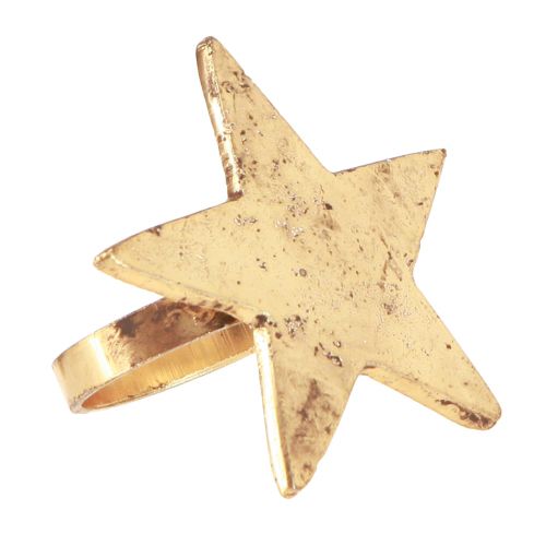 Floristik24 Kroužky na ubrousky star zlaté kov starožitného vzhledu 6,5cm Ø4cm 4 ks