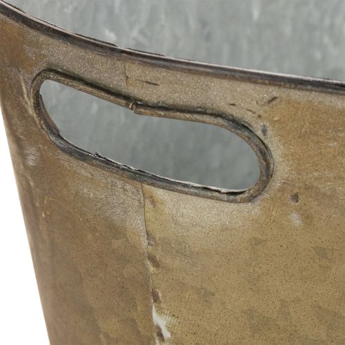 položky Sada květináčů a květináčů, měděně zbarvená/bílá, D 32,5 cm/36,5 cm/41,5 cm