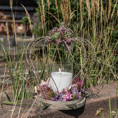 Floristik24 Shabby Chic Deco Crown Rustikální kovová korunka na zavěšení V34cm