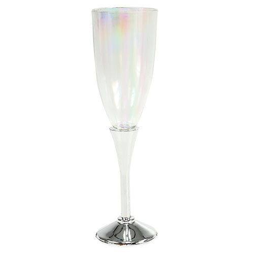 položky Silvestrovská dekorace sklenice na šampaňské Ø2,5cm V9,5cm 8ks
