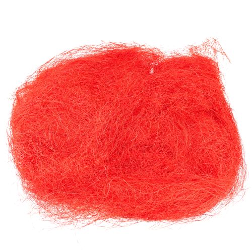 Sisalové červené přírodní vlákno, řemeslné vlákno, sisalové vlákno 300 g