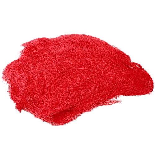 položky Sisal červený, vánoční dekorace, sisalová vlna 300g