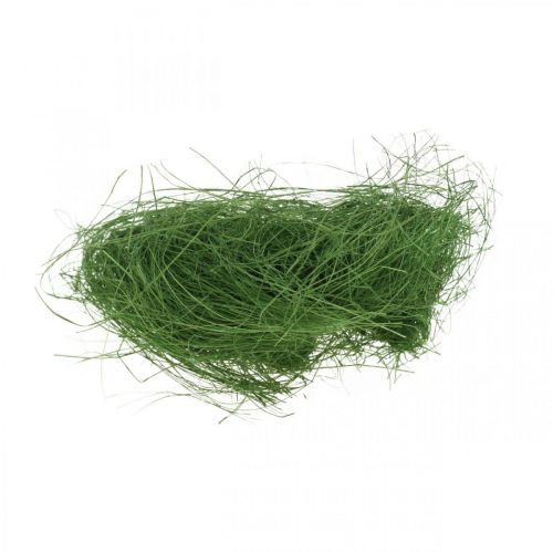 položky Sisalové mechově zelené přírodní vlákno na zdobení 300g